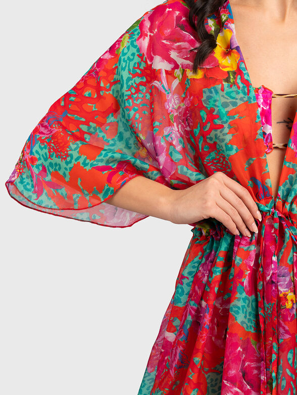 ERYN beach kimono with floral print - 3