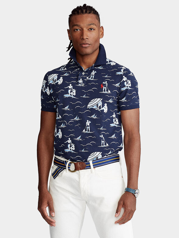 Polo-shirt with marine motifs - 1