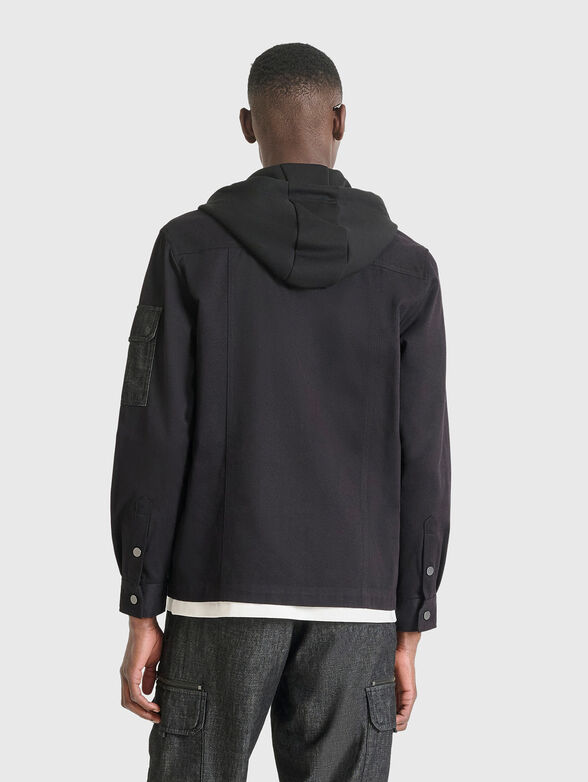 Hooded jacket with accent pockets - 2