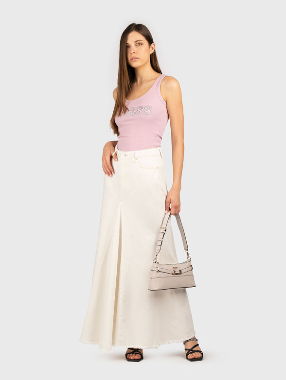 Ribbed top with rhinestones  - 2