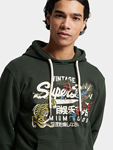 Sweatshirt with colorful logo print - 3