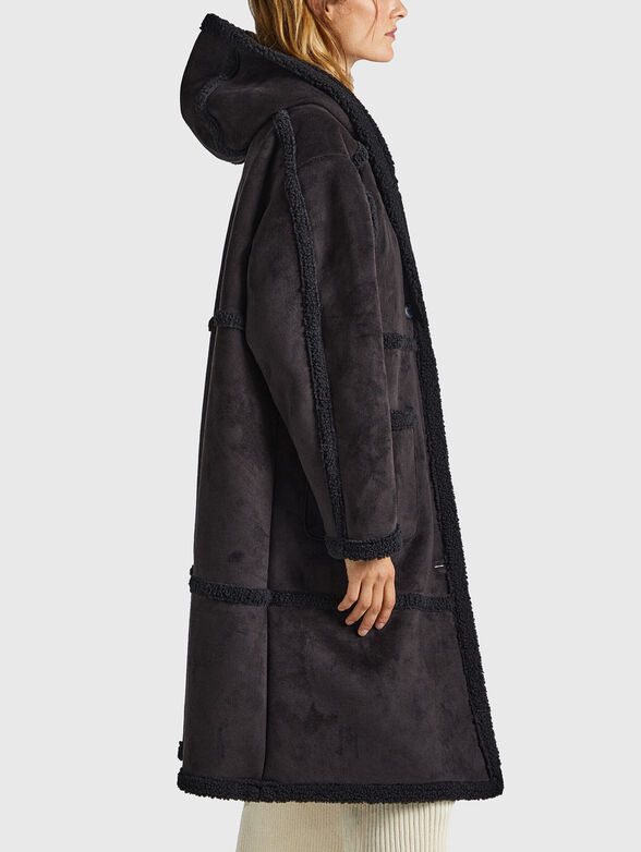 RORY black oversized coat - 4
