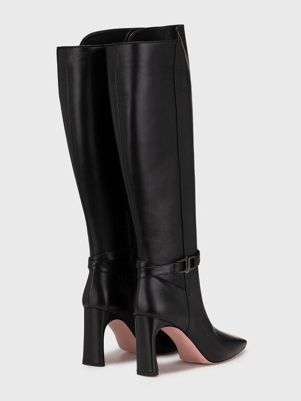 BELLA 02 leather black boots  - 3