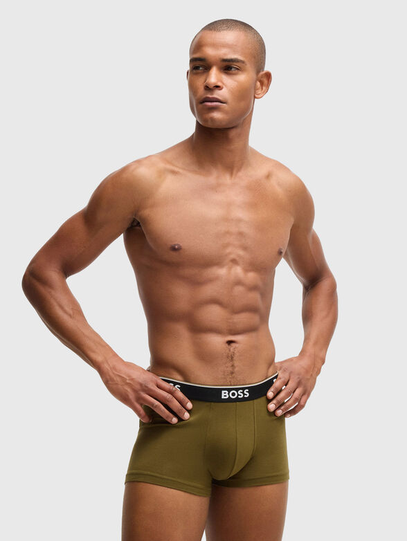 Set of three boxers with logo in cotton - 6