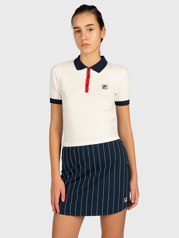 HATEYA Polo-shirt with contrasting collar  - 1