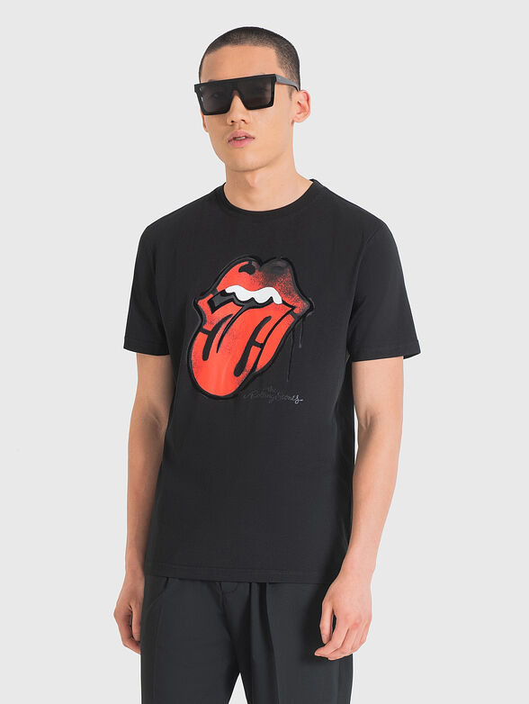 Cotton T-shirt with ROLLING STONES print - 1