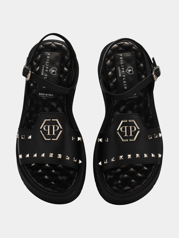 Leather sandals with studs - 6