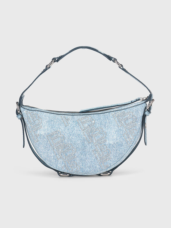 GIB denim shoulder bag with rhinestones - 2