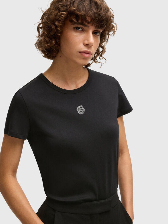 Cotton T-shirt with logo detail - 4