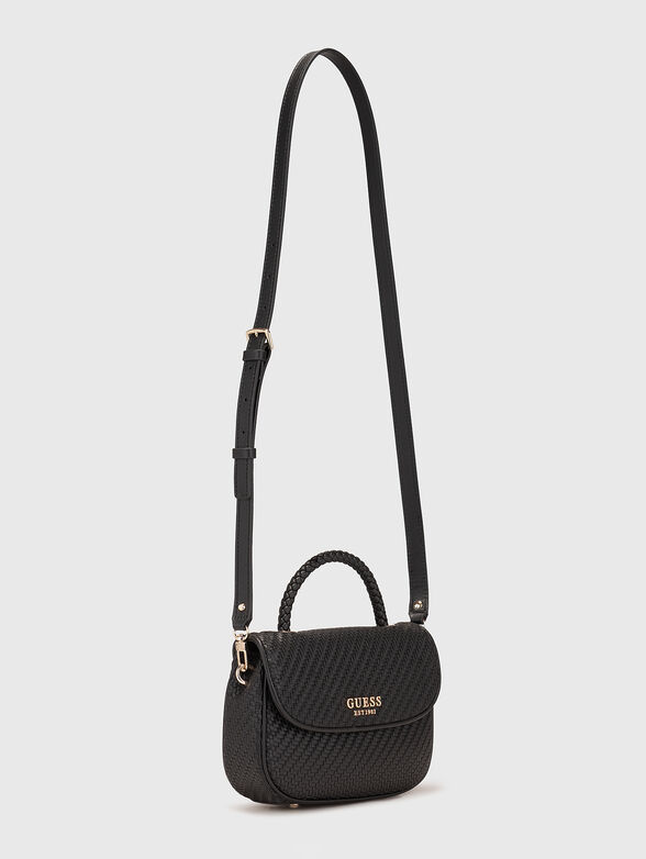 MIREMA black smal bag with interwoven texture - 2