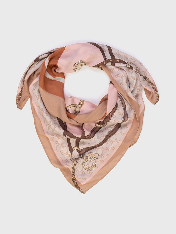 Square scarf with print - 1