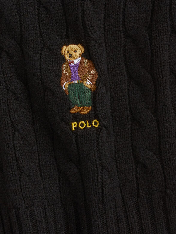 Scarf and hat set with Polo Bear embroideries - 2