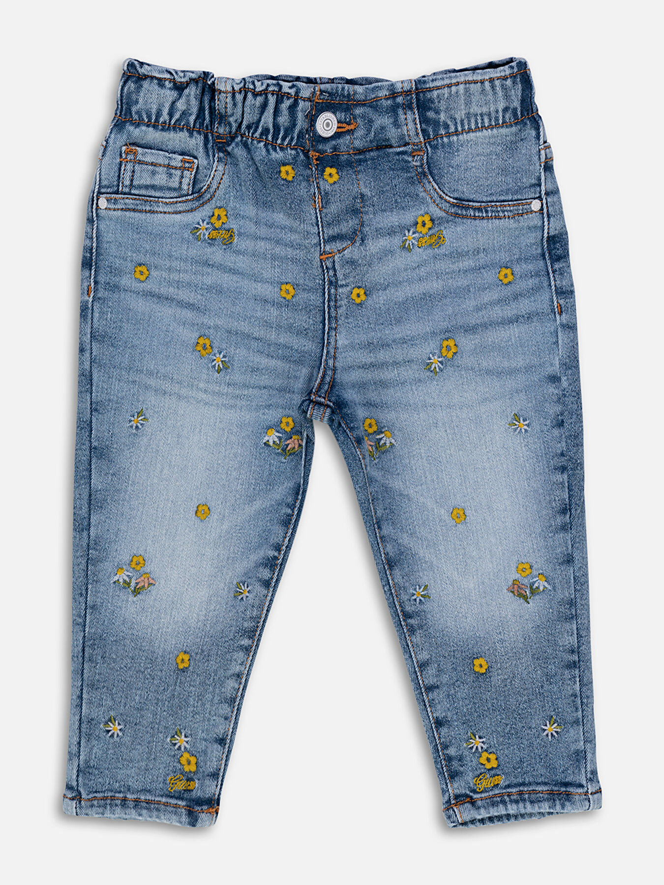 Jeans with embroideries brand GUESS Globalbrandsstore en