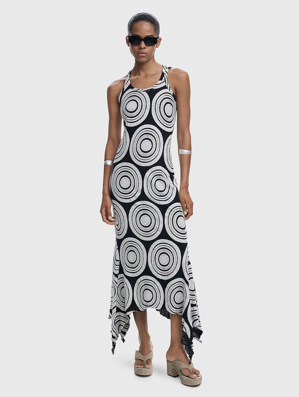 Dress with accent hem - 1