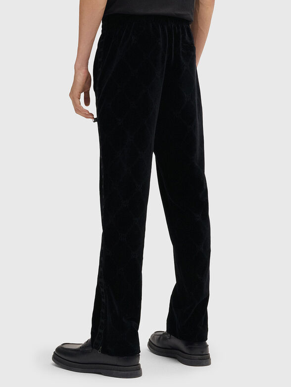 Velvet tracksuit with monogram - 2