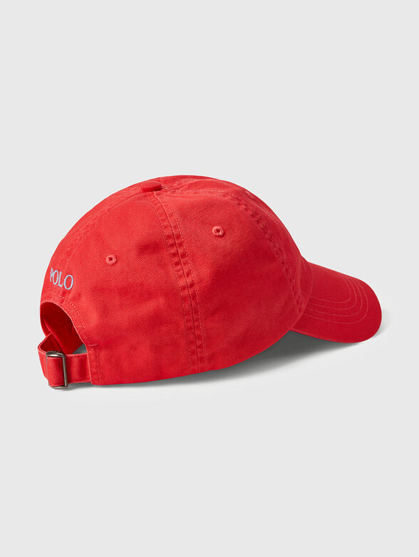 Cotton cap in coral colour - 2