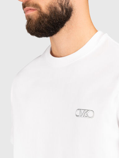 T-shirt with contrast logo detail  - 4