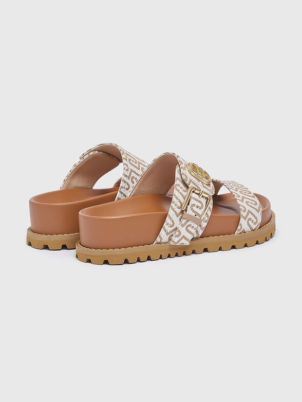 LIVIA 02 sandals with monogram print - 3