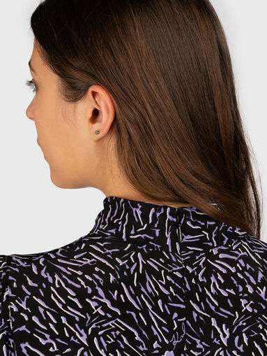 Silk dress with print - 3