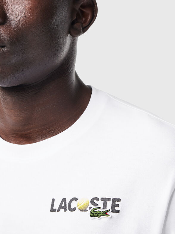 Cotton T-shirt with print - 3