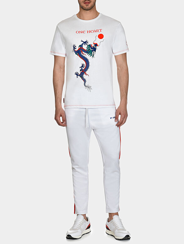 TS019 T-shirt with dragon prints - 0