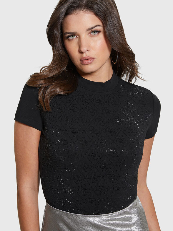 T-shirt with 4G logo rhinestones - 4