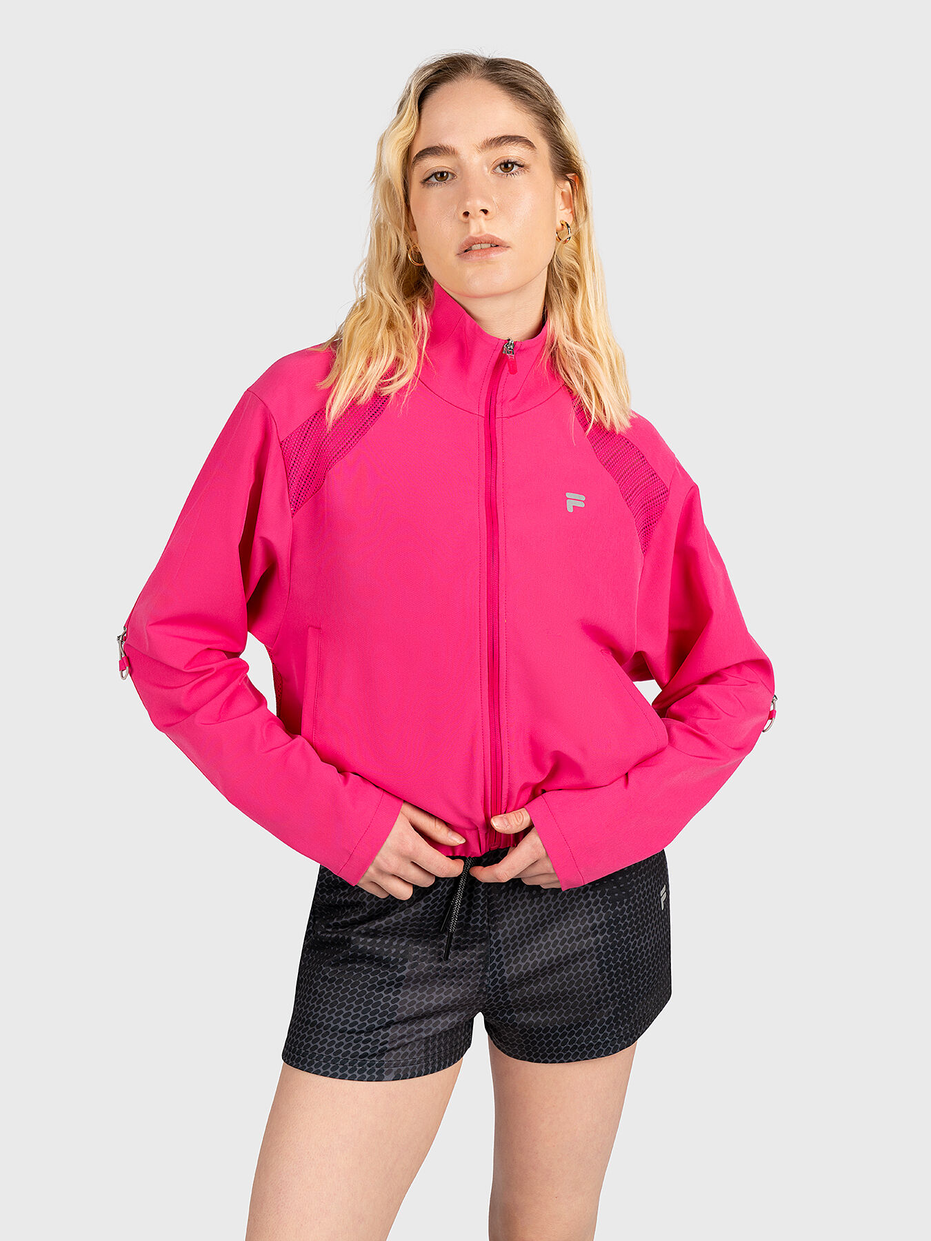 Cropped new arrivals fila jacket