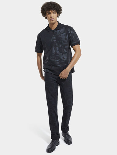 Polo shirt with logo print - 5