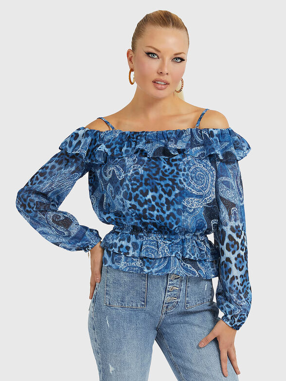 Blouse with paisley print - 1