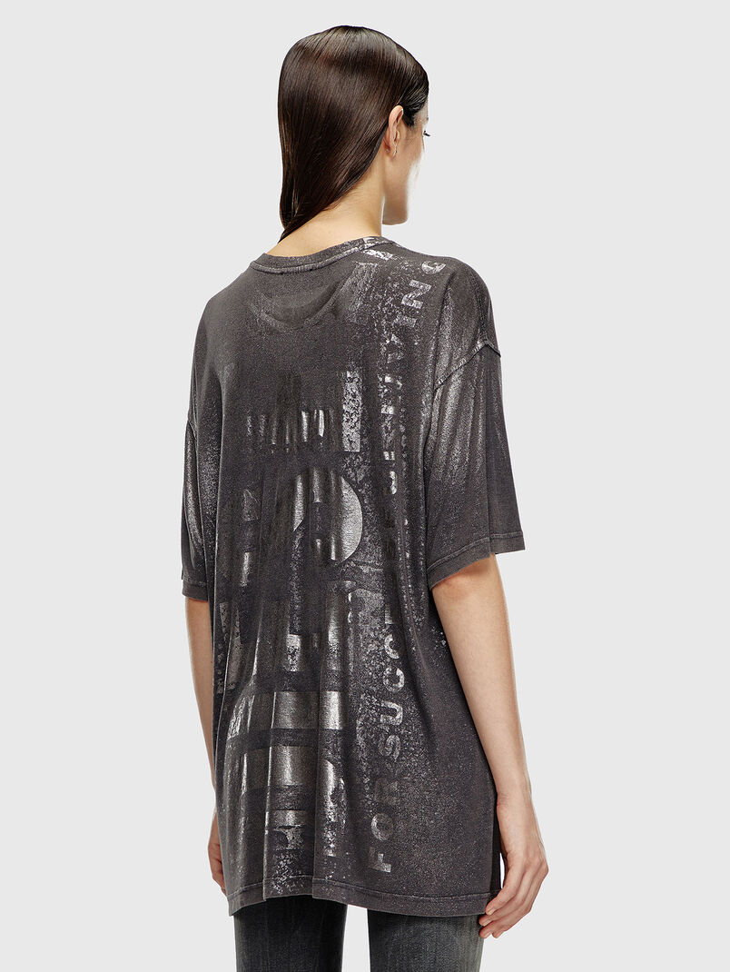T-BUXT-P5 T-shirt with silver detail - 3