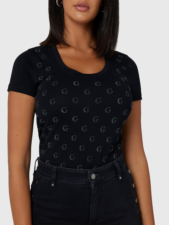 Cotton T-shirt with logo - 4