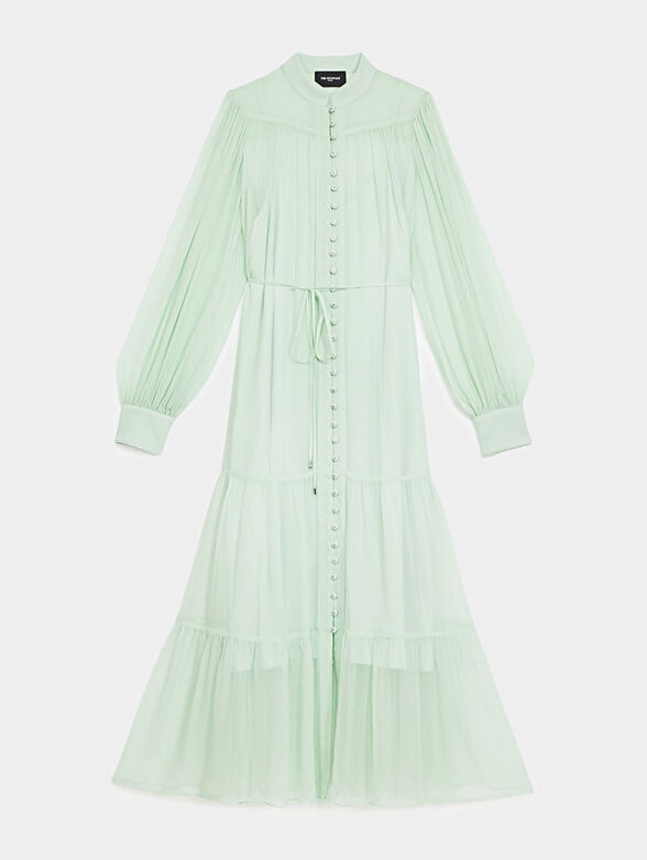 Long mint green dress - 1