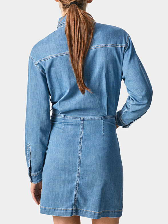 JANE short denim dress - 3