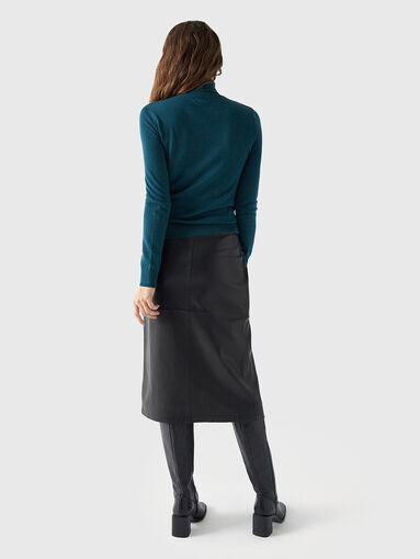 Cashmere blend sweater with polo collar - 3