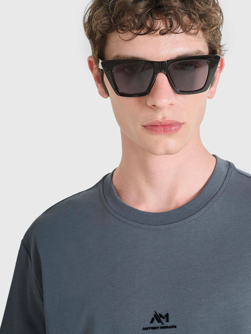 Cotton T-shirt with logo - 3