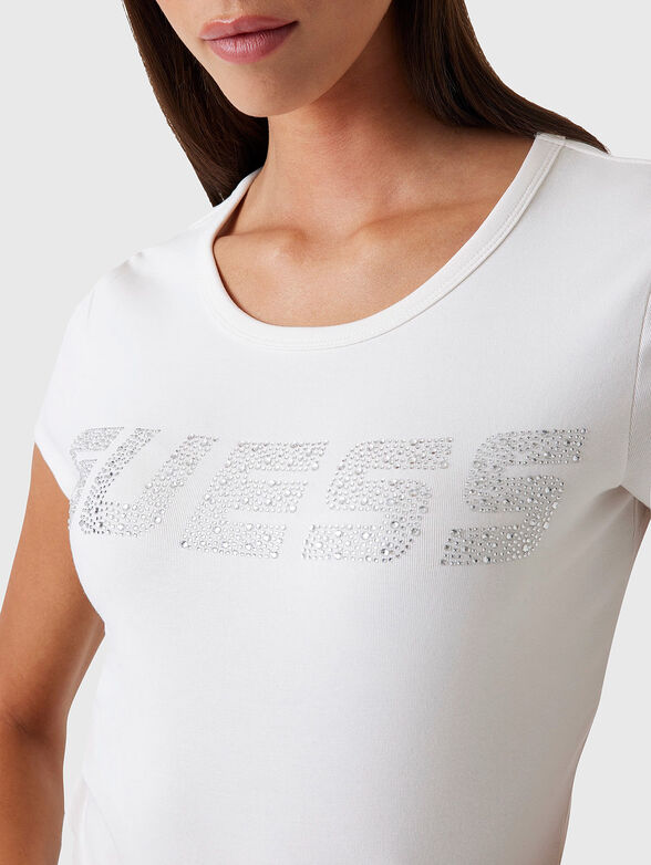 KIARA black T-shirt with rhinestones - 4