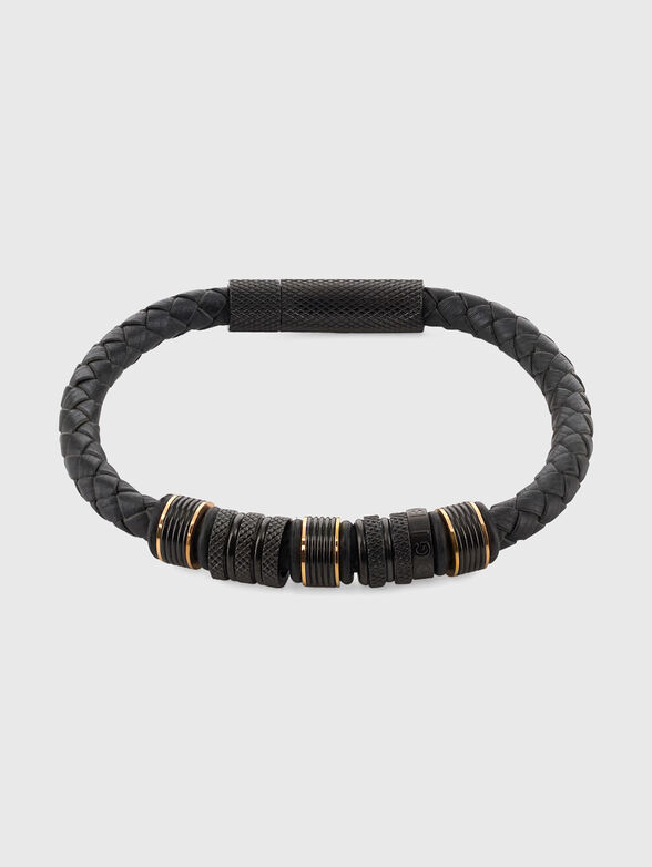 Braided bracelet made of genuine leather - 1