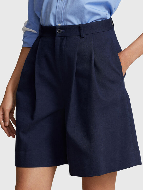 Wool blend short pants - 3