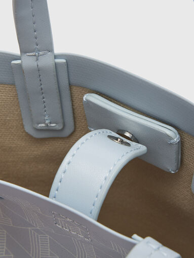 Light blue small bag with monogram logo - 5