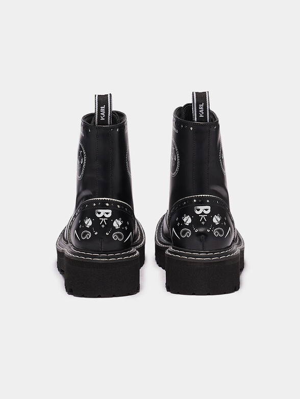 PATROL II Leather boots with print - 3
