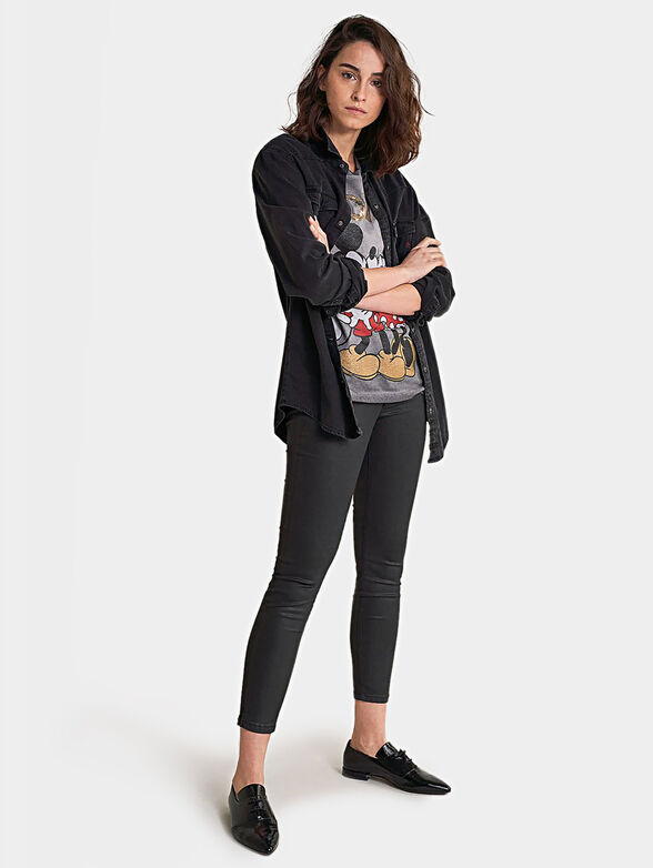 T-shirt with print and sequins - 5