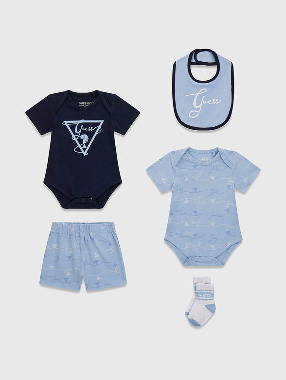 5-piece set in blue  - 1