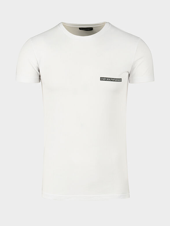 Cotton t-shirt with logo lettering - 1