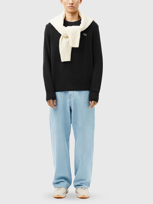 Crew neck green sweater - 2