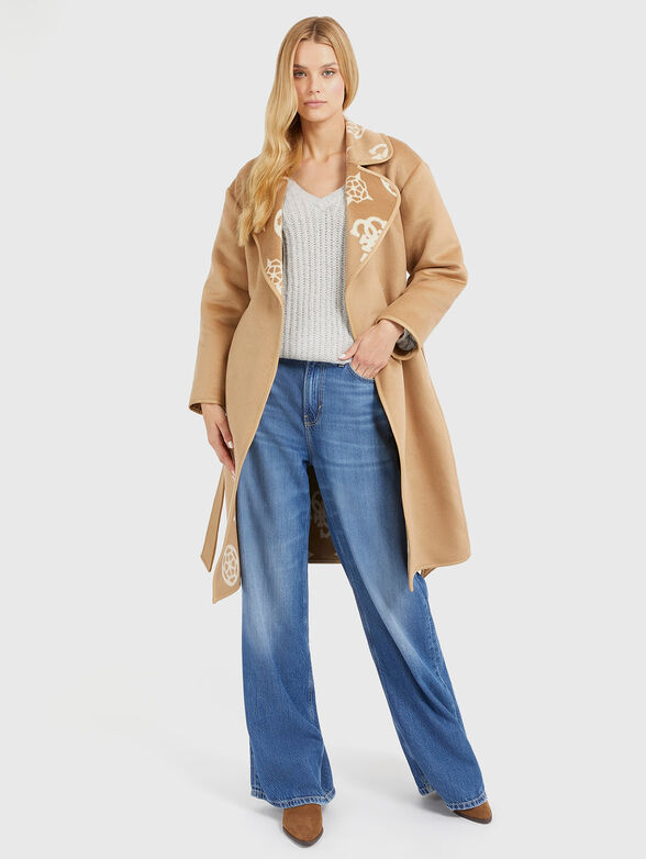 Double-faced wool blend coat - 2