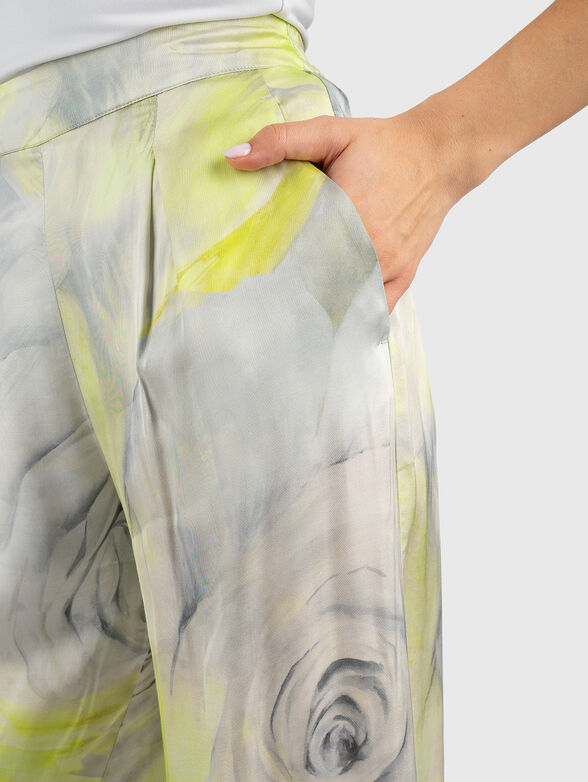 Straight leg satin pants - 3