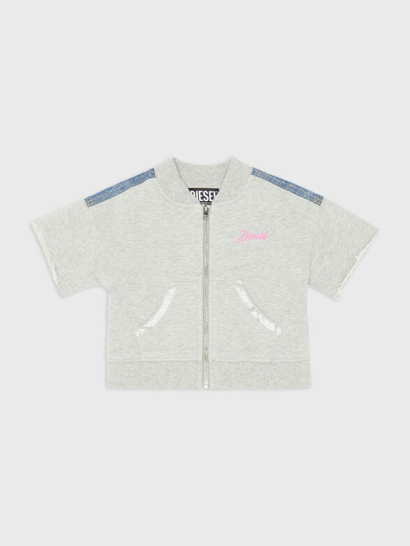 SFOGLIB sweatshirt with jersey and denim - 1