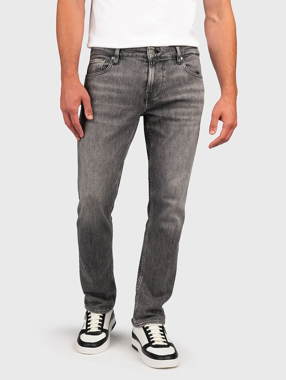 Grey slim jeans - 1