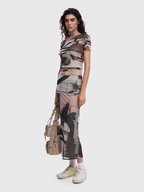 T-shirt with sheer effect - 1