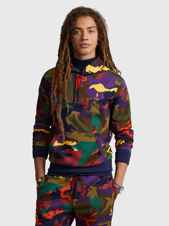 Camouflage print sweatshirt  - 1